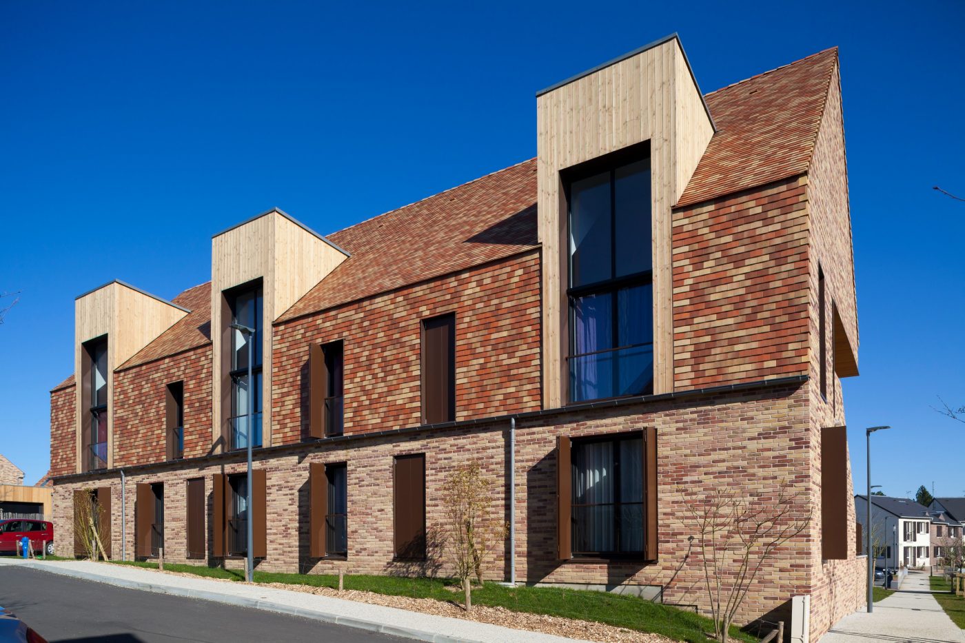 Logement collectif Résidence Le Carreau 76430 ETAINHUS Tuile Koramic Tempo 18,5 x 31 Saint-Jean.