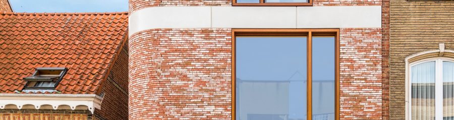 Maison individuelle à Berchem avec la brique Terca Metropolis Rouge Atrium