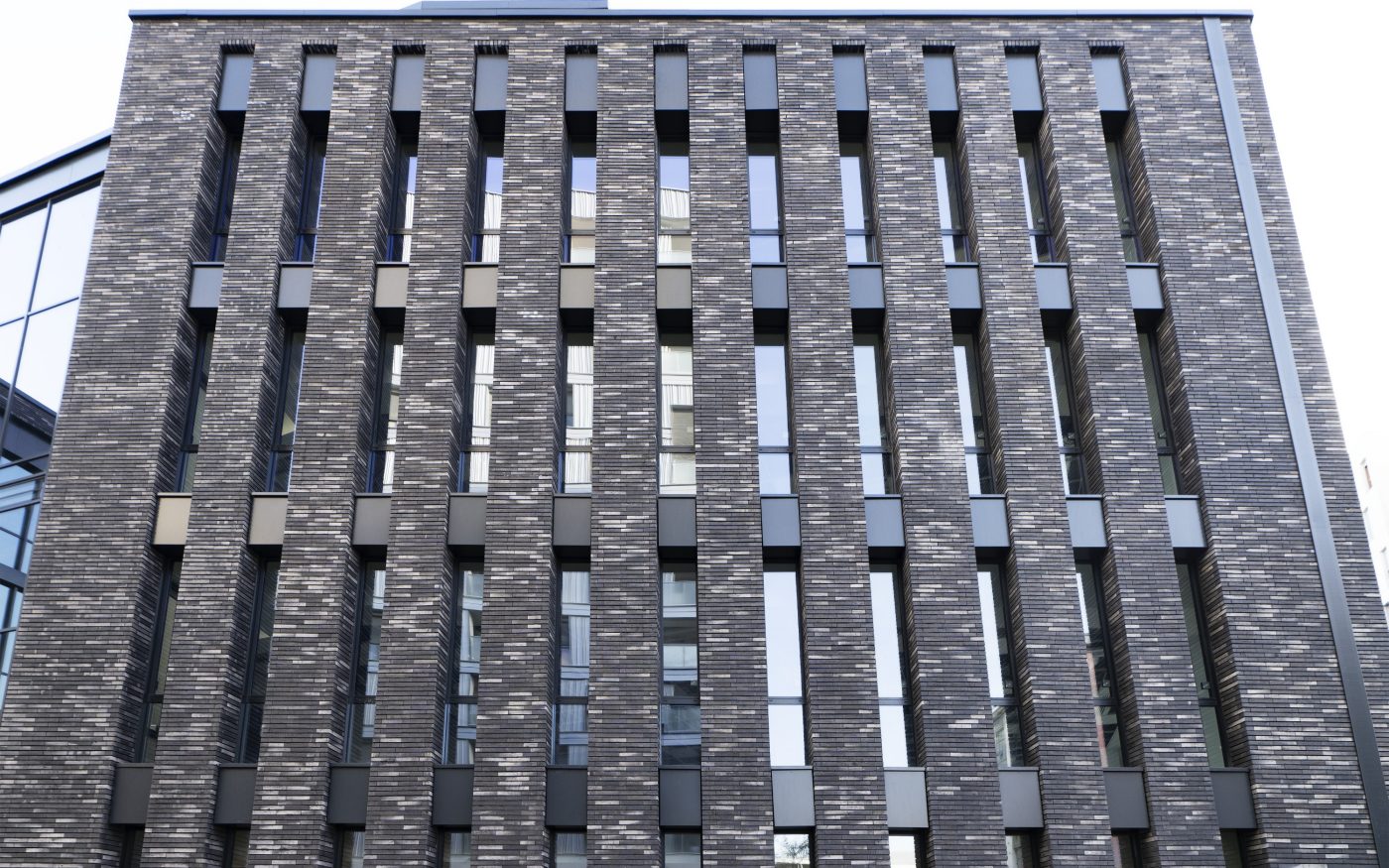 Central Brick à Lyon avec la brique Terca Linnaeus noir graphite