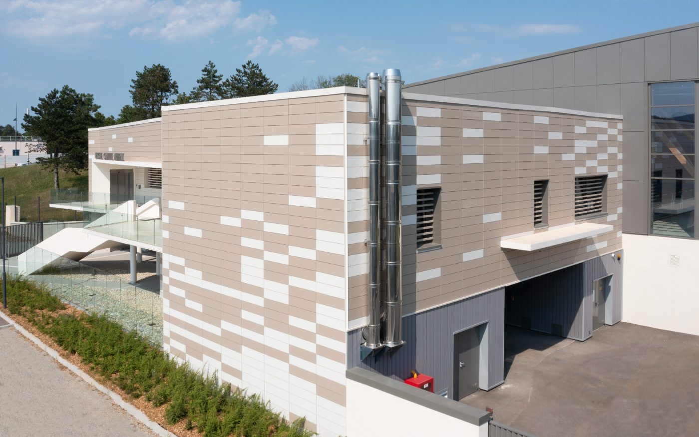 Construction de la Piscine municipale Camille Muffat à Portes-lès-Valence