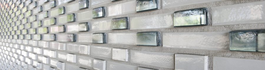 Espace de tri. CVAE, 1 place de la porte de Pantin 75019 PARIS. Brique Terca Emaillée Blanc.