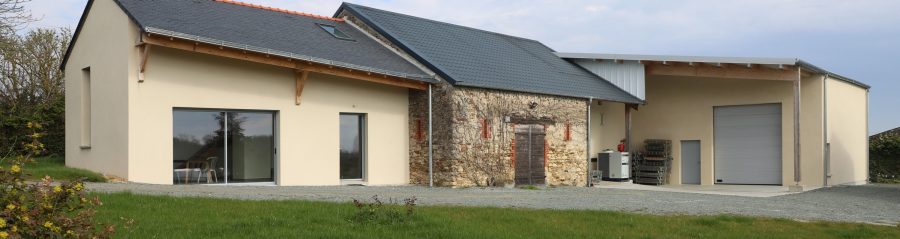 Domaine viticole :  construction en Climamur© et NATURbric©