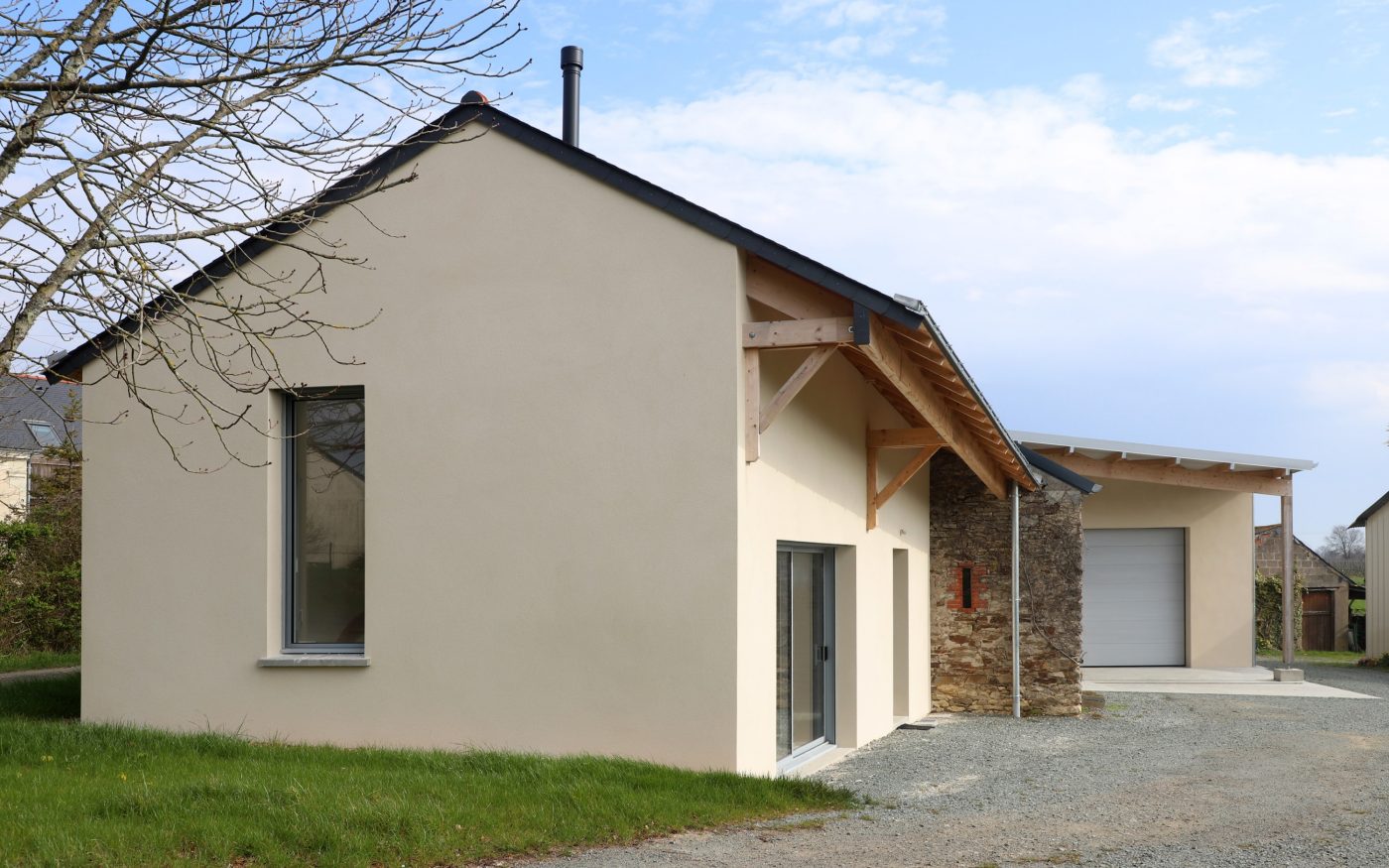 Domaine viticole aménagé avec les briques Climamur et NATURbric