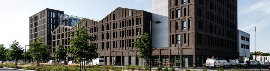 Ilot P11-CAP LEEUWIN à Bordeaux avec la vêture isolante KESS et les briques de parement Terca Pagus brun-noir