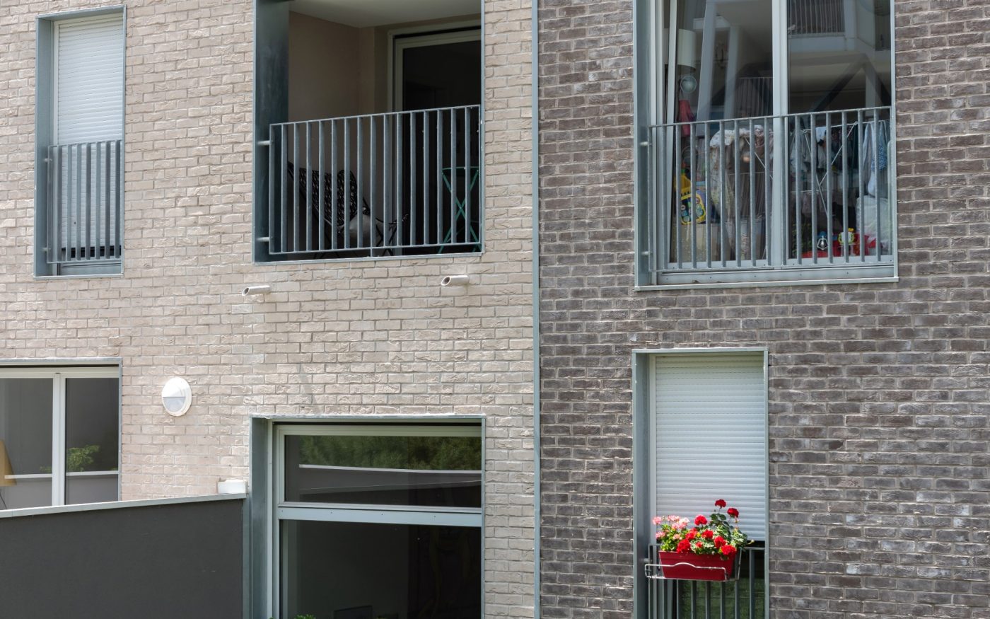 Logements collectifs  Ambitions à Strasbourg avevc le système de vêture Kess finition Terca Forum Prata