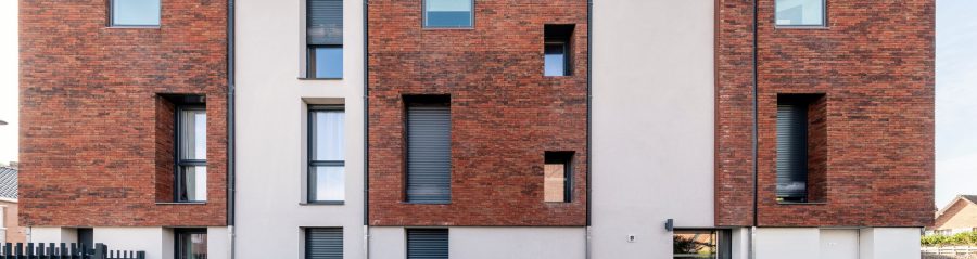 Logements colletifs sur 2 ou 3 niveaux. 2 avenue delattre de tassignies 59350 ST ANDRE LEZ LILLE. Porotherm CITIbric, Koramic datura rouge, Terca Pagus brun rouge illuzo.