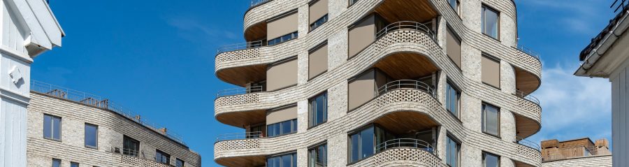 Logements collectifs et bureaux à Asker, Norvège avec les briques Terca Marziale