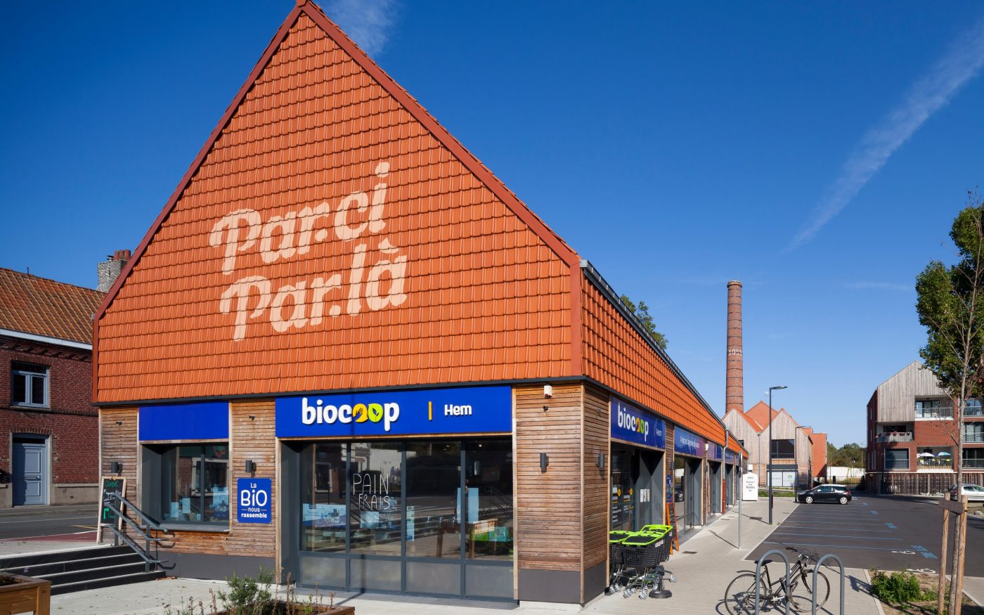 Biocoop Hem rénovation  en tuile tempête 44