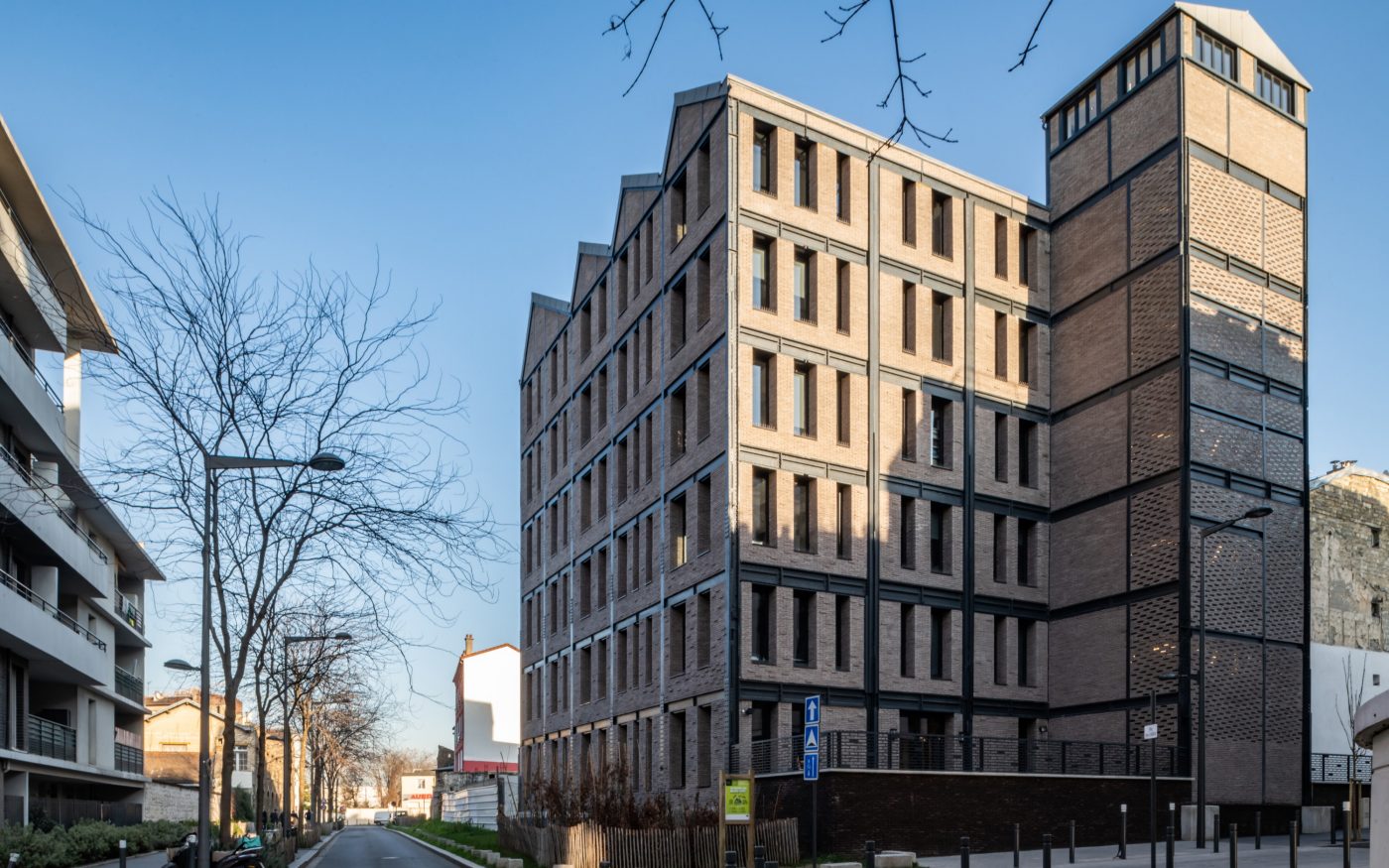 Réhabilitation de la Tour Labinal à Saint-Ouen avec les briques Terca Forum Cromo