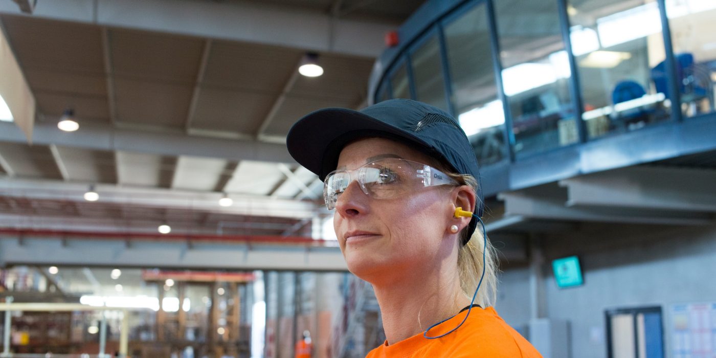 Production des tuiles Koramic sur le site de Lantenne