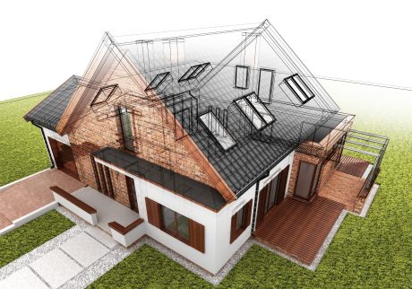3D Rendering of House Building