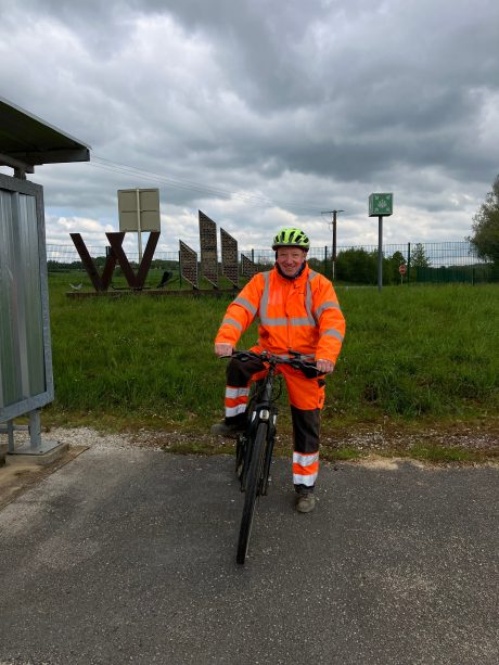 Michel Prudent, magasinier sur le site de tuiles de Lantenne-Vertière