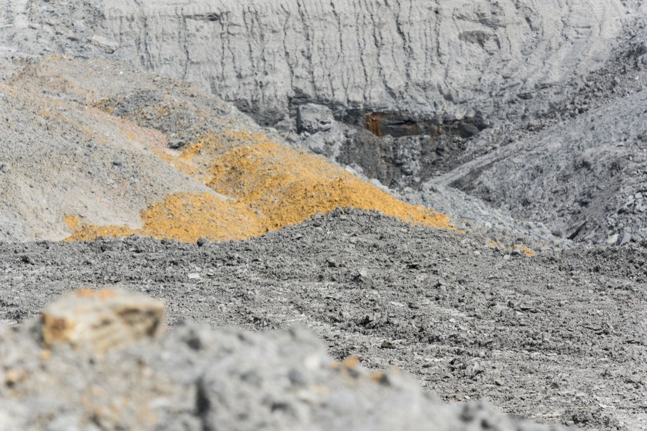 Clay pit at production facility Lantenne