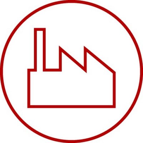 Icon for factory, plant, industry, production