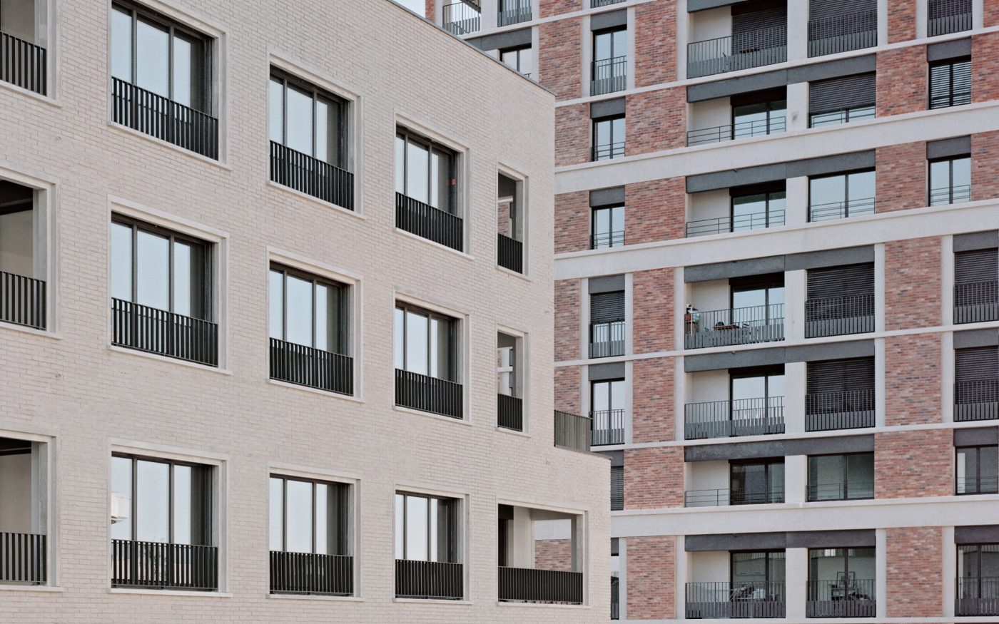 Bureaux Briclwall ZAC Girondins à Lyon avec les briques Terca Oud Kortemark et Oud Romana