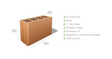 Perfomance de la brique terre cuite NATURbric
