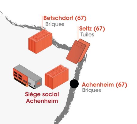 Marque alsace brique alsace Brique alsace Carte implantation site Wienerberger Alsace