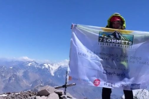 Constance Schaerer en haut des sommets