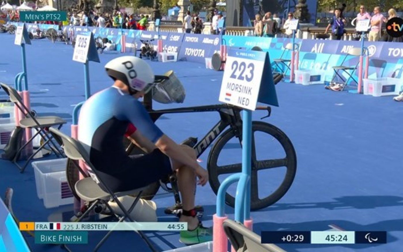 Epreuve Jeux Para Triathlon 2 sept. avec Jules Ribstein, quadruple champion du monde paraTriathlète