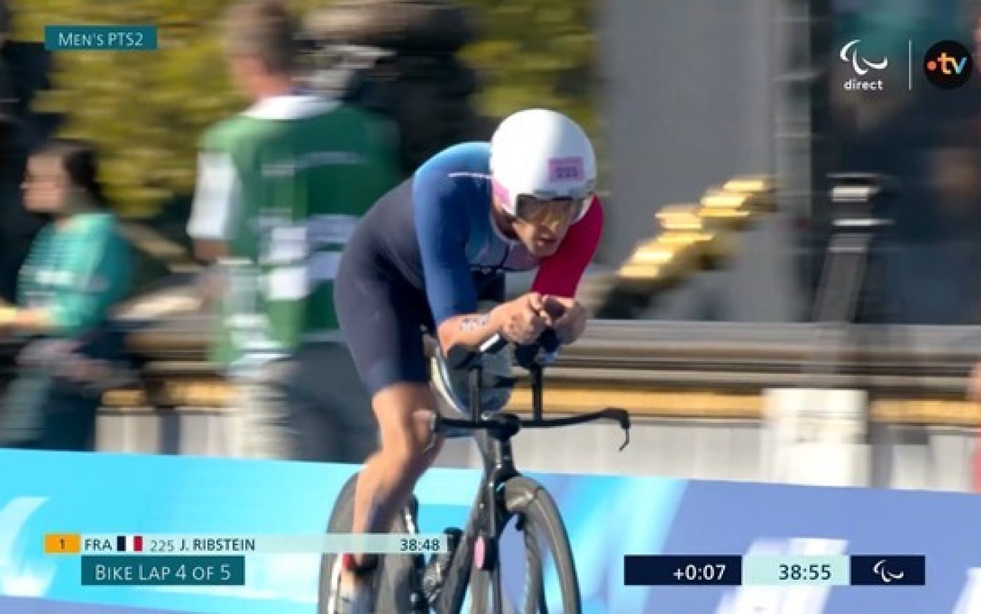 Epreuve Jeux Para Triathlon 2 sept. avec Jules Ribstein, quadruple champion du monde paraTriathlète