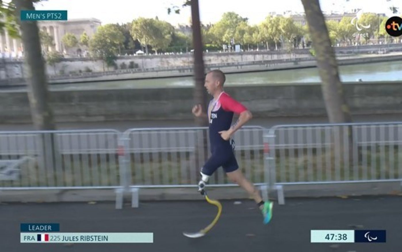 Epreuve Jeux Para Triathlon 2 sept. avec Jules Ribstein, quadruple champion du monde paraTriathlète