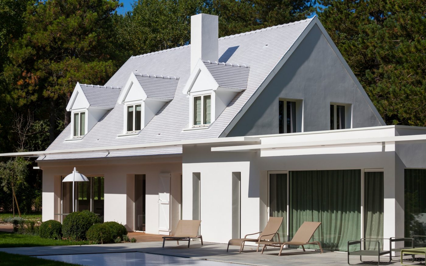 Villa La Huttière le touquet tuiles 301 plate blanc émaillé