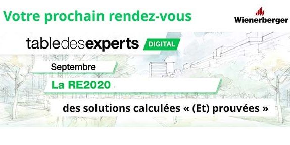 Table des experts rendez-vous septembre 2021