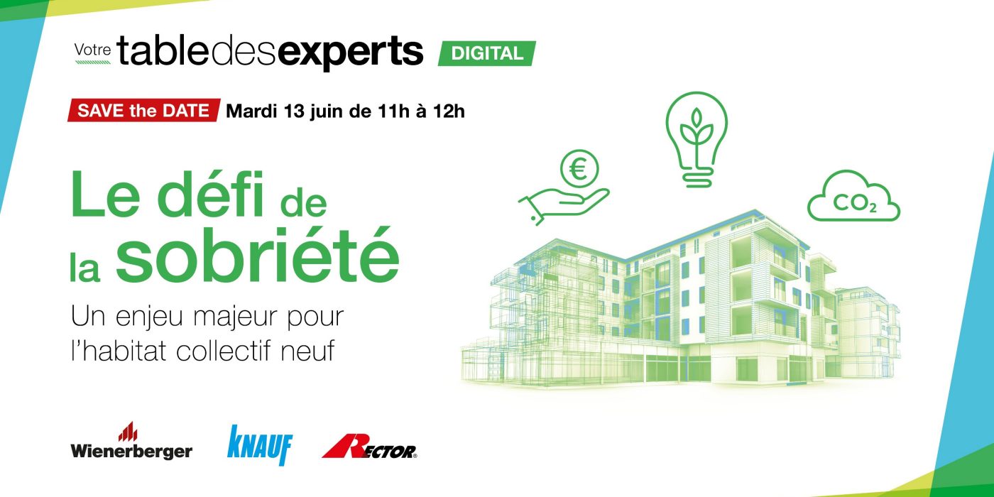 Save the date - Invitation Table des experts  13 juin 20023 Le défi de la sobriété