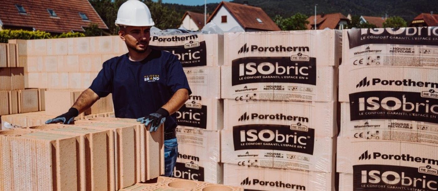 Le constructeur Maisons Brand a réalisé la première maison individuelle avec la brique de 20 ISObric®