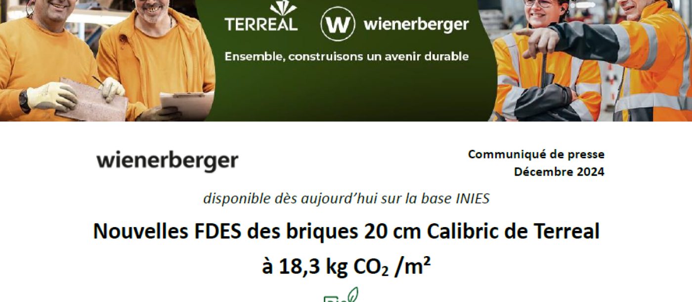 Miniature CP Décembre 24 FDEs Terreal Calibric briques de 20cm