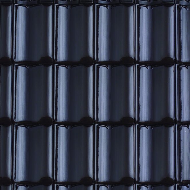 Tuile Galbee 401 Noir Emaille Brillant Koramic Wienerberger