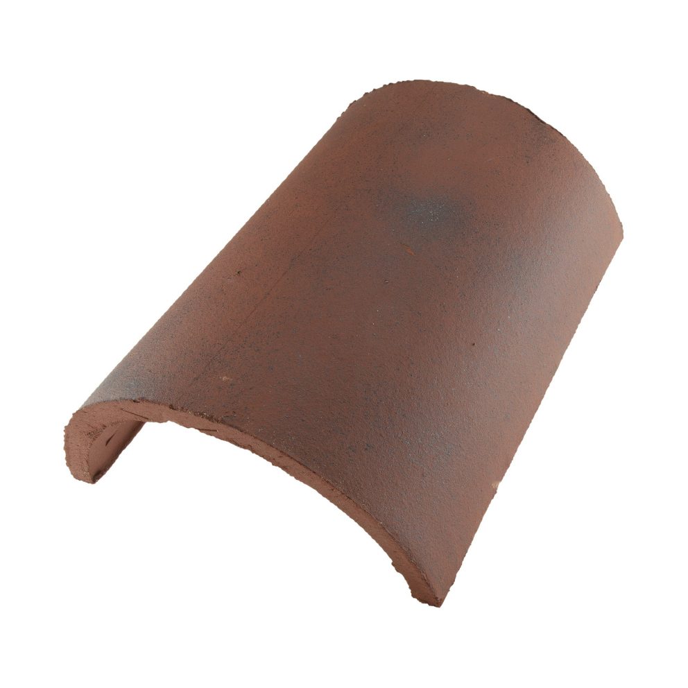 Photo unitaire faîtière demi-ronde 3 au ml rouge flammé