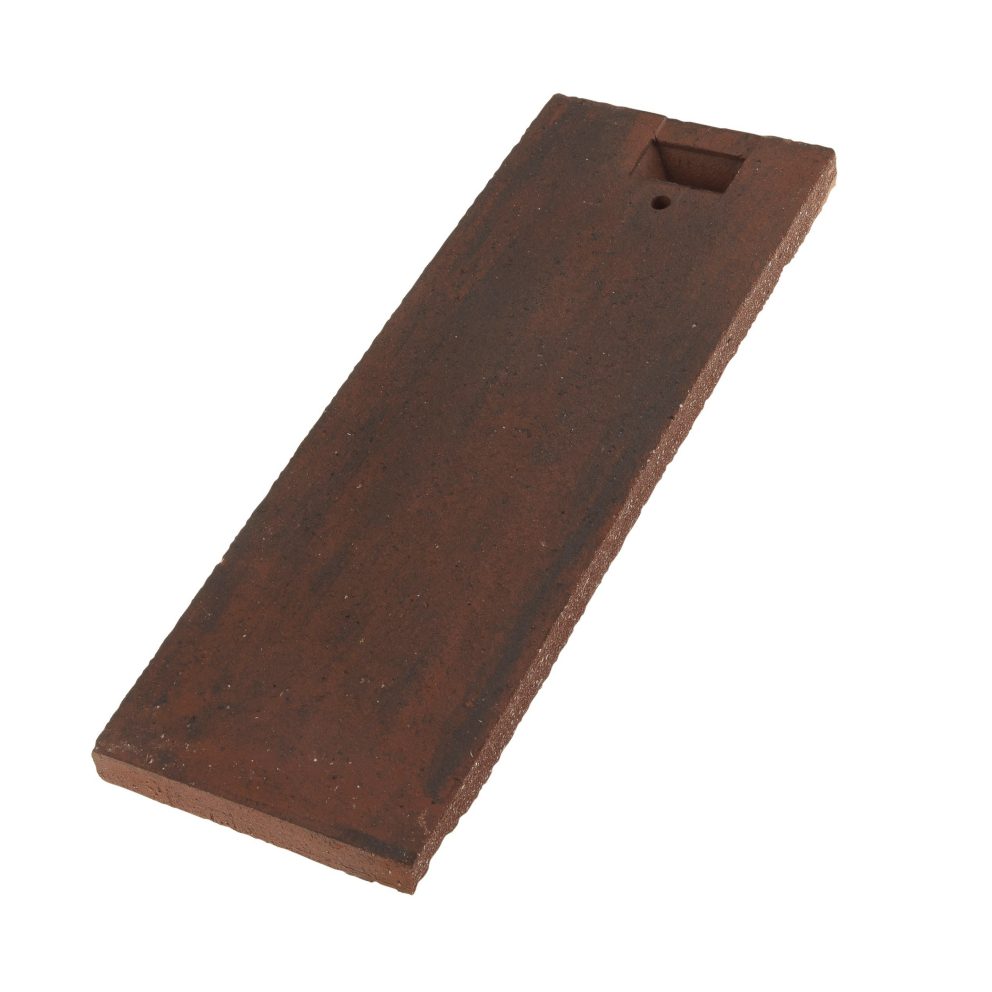 Photo unitaire demi-tuile 8.5x24 rouge flammé