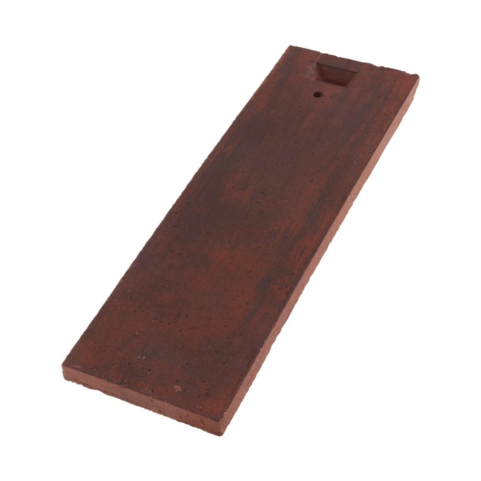 Photo unitaire demi-tuile 8.5x27 rouge flammé