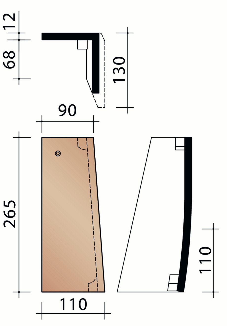 Tegelpan Rustica - 7130