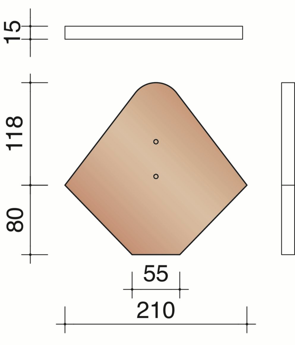 Tegelpan Rustica - 2940