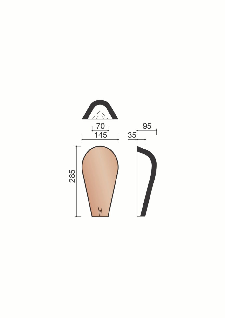 Accessoire terre cuite de tuile. A0003710.
