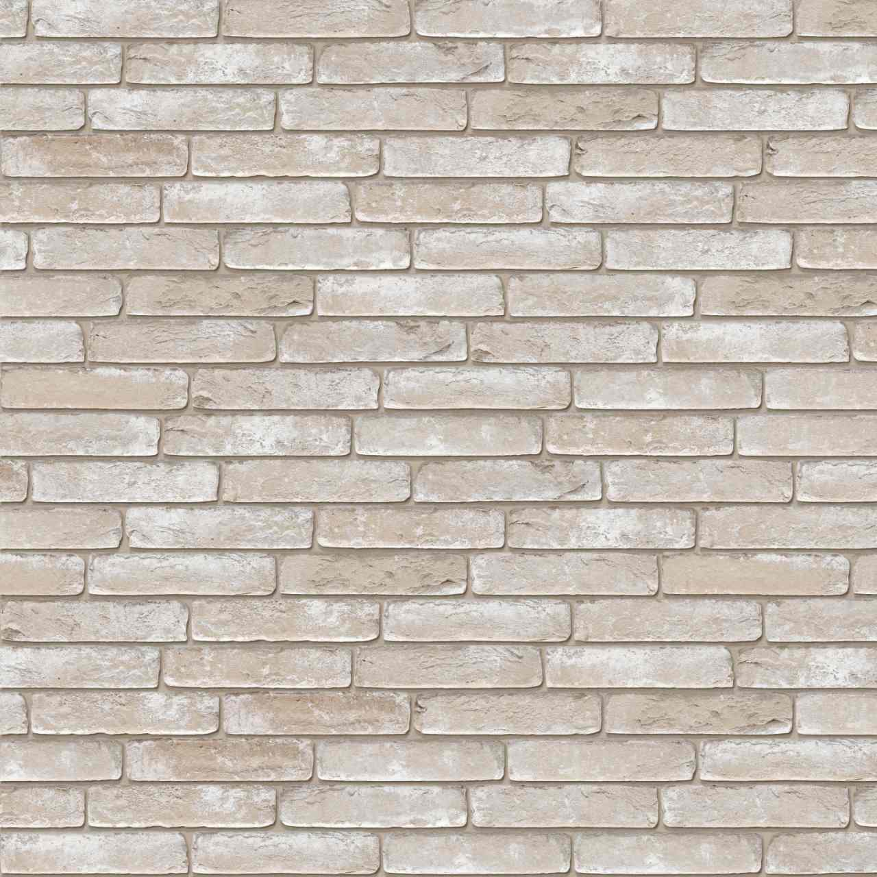 Packshot of a texture with Avolto Salina Greige facing bricks