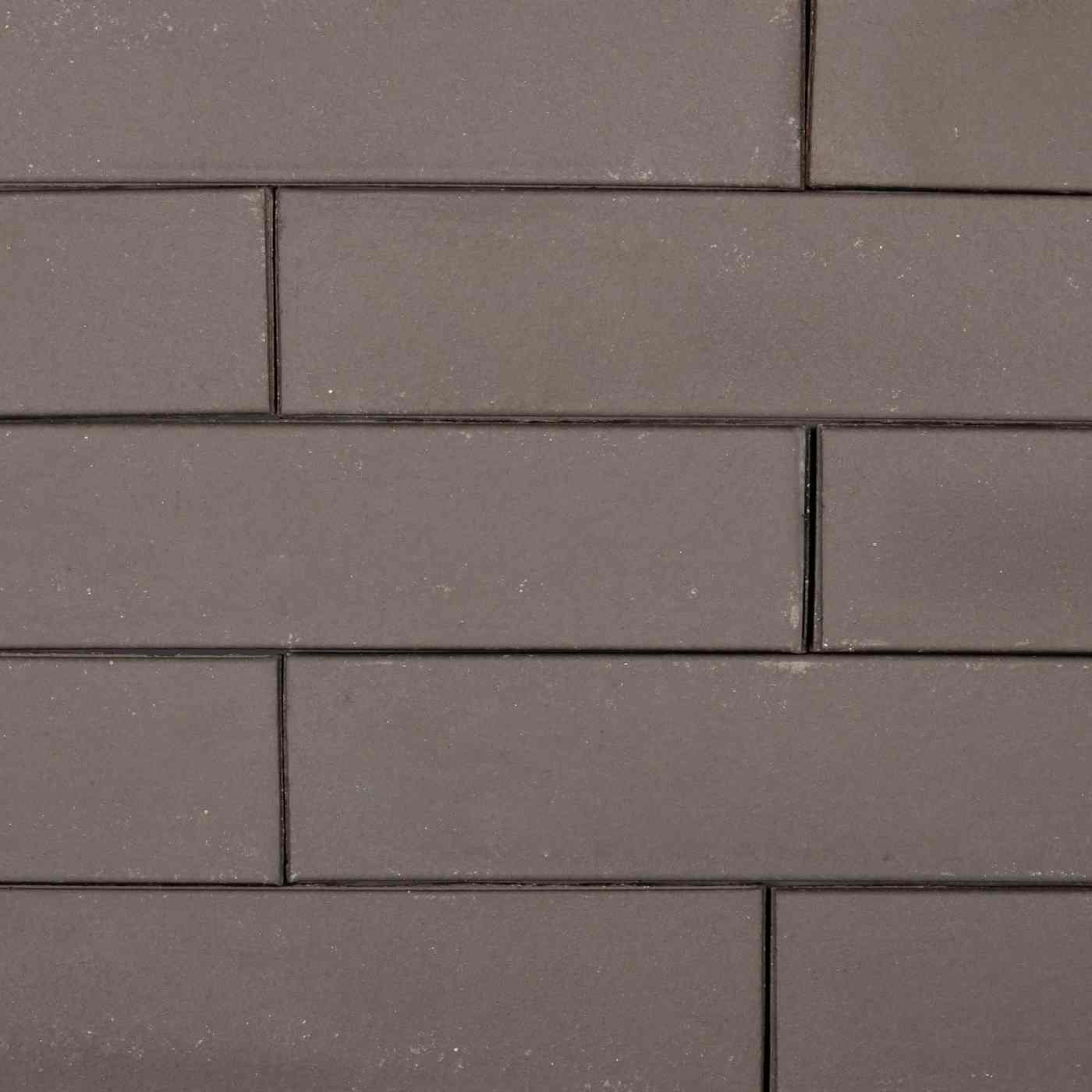 Briques de façade classiques maçonnées lisses couleur gris foncé