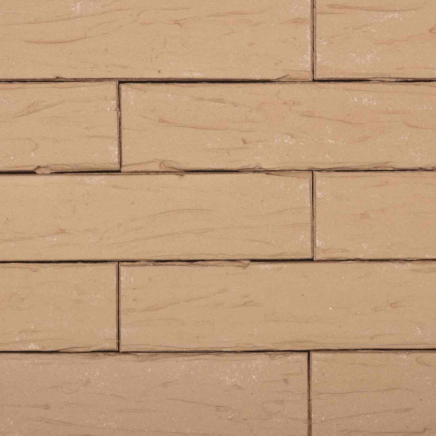 Briques de façade classiques collées texturées couleur beige