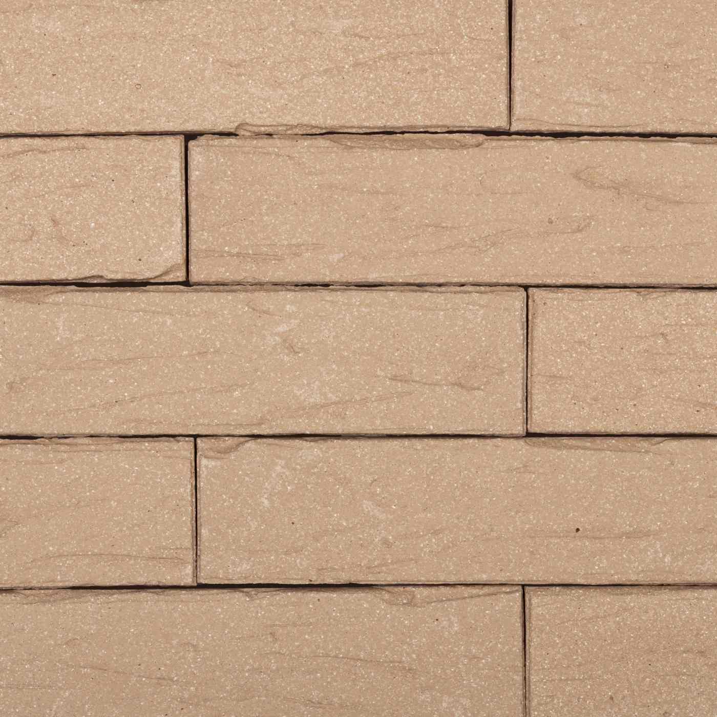 Briques de façade classiques collées texturées Poncées couleur beige