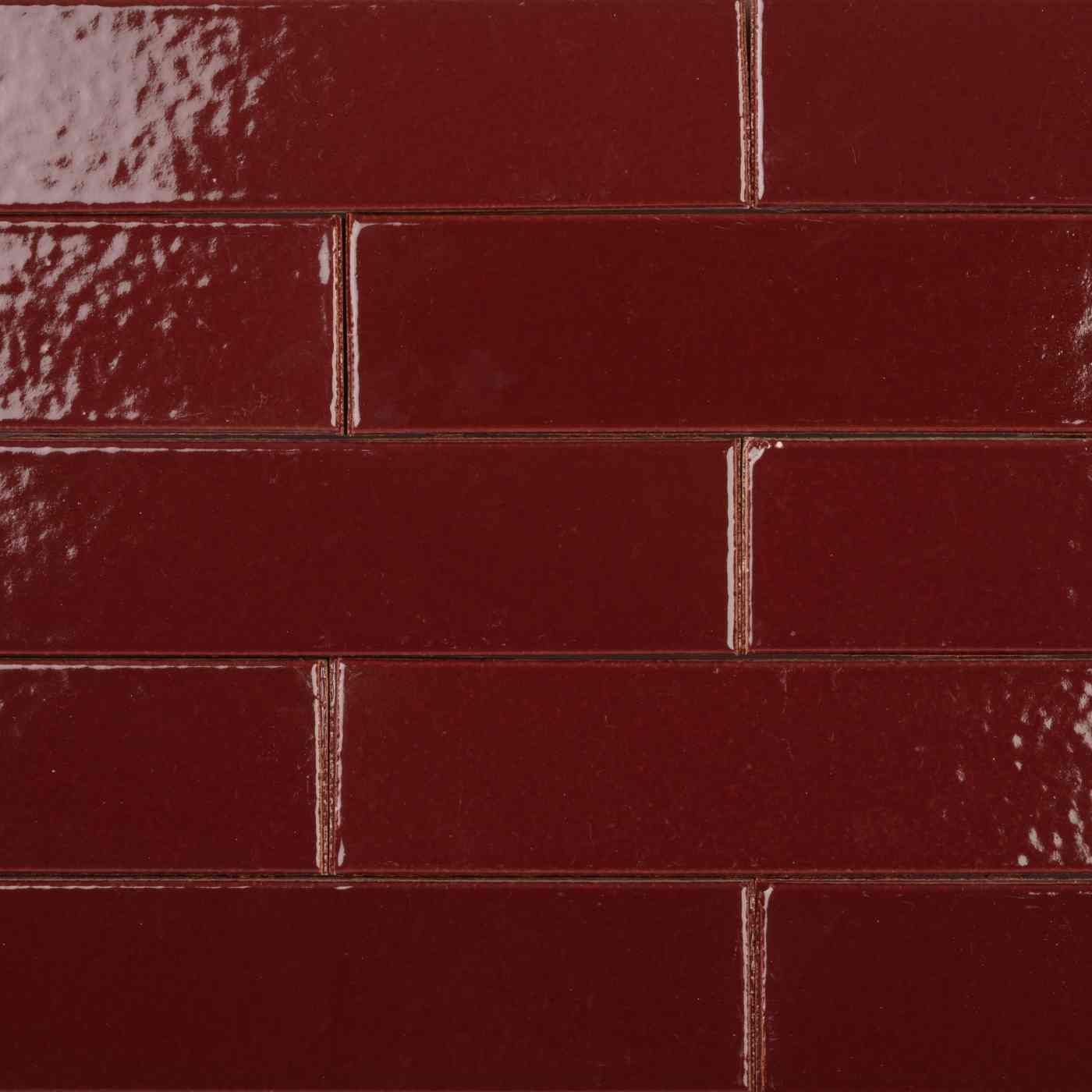 Plaquettes émaillées collées épiderme lisse rouge de mars