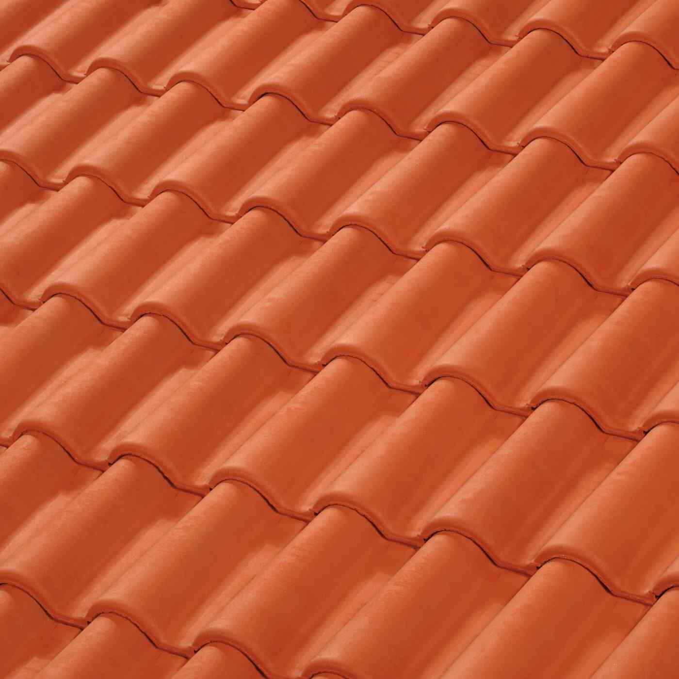 Tuile Grand Moule fortement Galbée Romane Réno rouge
