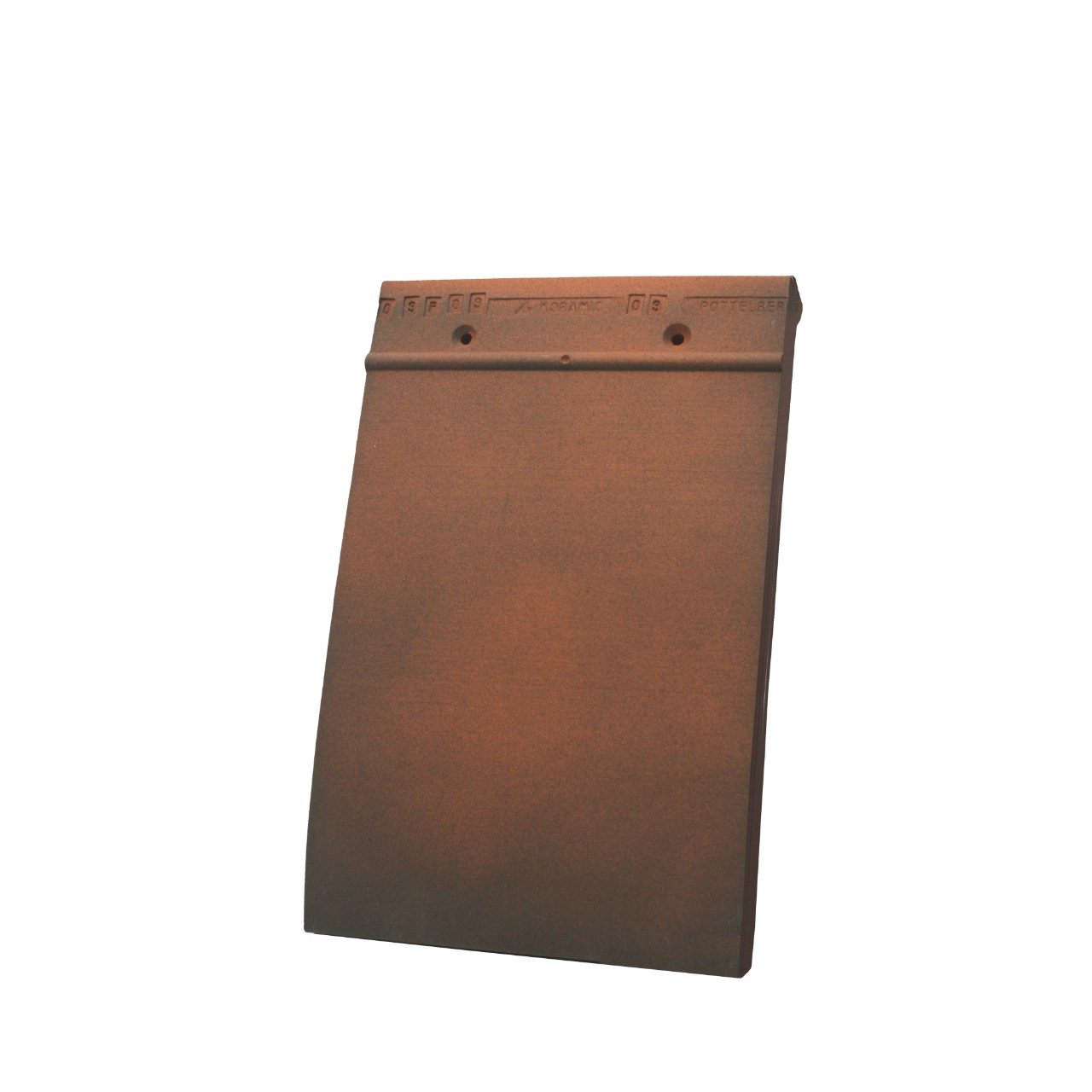 Single product shot of a Tegelpan 301 Rustiek roof tile