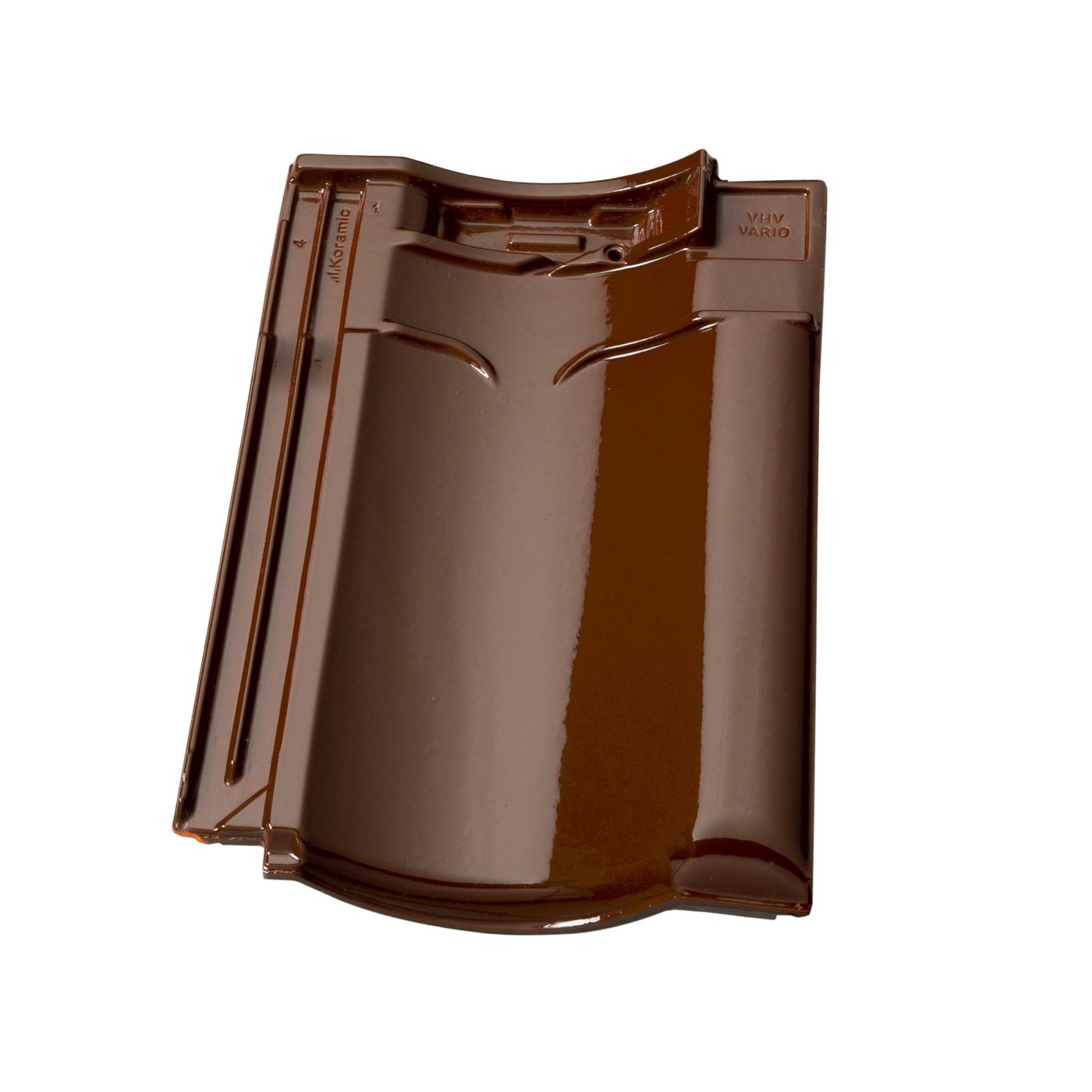 Productshot of the VHV Vario Bruin geglazuurd rooftile
