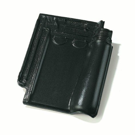 Single product shot of a Stormpan 993 Antraciet roof tile