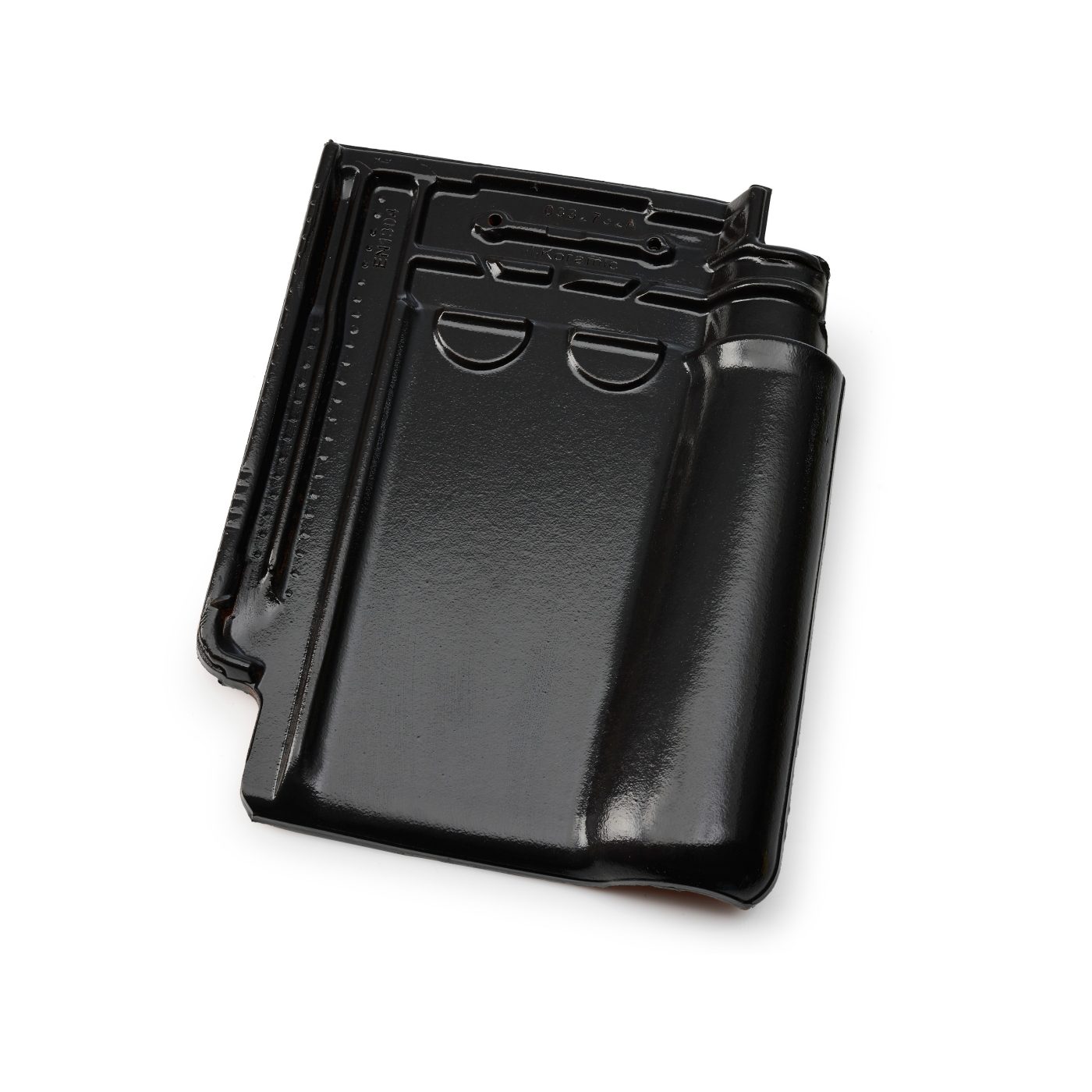 Single product shot of a Stormpan 993 Antraciet roof tile