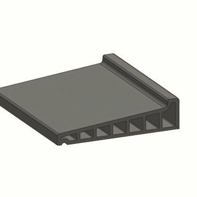 Image unitaire d'un appui monolithe isole 41 anthracite Terreal